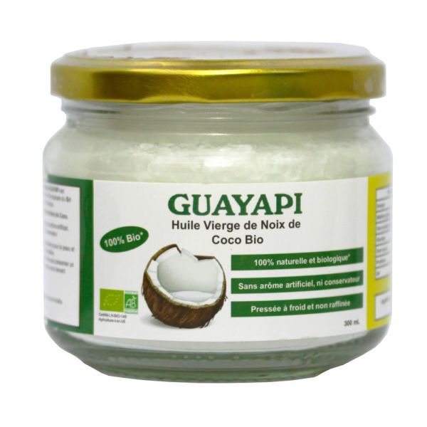 Guayapi Huile vierge de coco BIO - pot de 300 ml