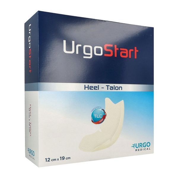 Urgostart Micro-Adherent / Pansement Hydrocolloide / Forme Talon 12*19 Cm 16