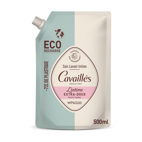 ROGE CAVAILLES L'INTIME EXTRADOUX SOIN LAVANT INTIME Soin lavant extra-doux pour usage intime, recharge 500 ml