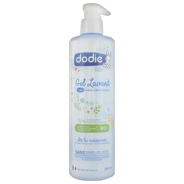 DODIE GEL LAVANT 3 EN 1 FLACON POMPE 500 ML