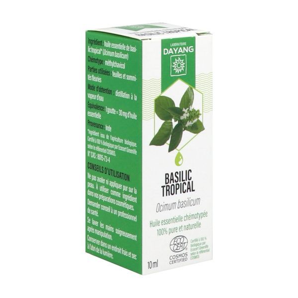 DAYANG BIO HUILE ESSENTIELLE Huile essentielle de basilic tropical bio, fl 10 ml