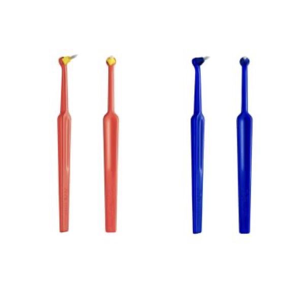 TEPE INTERSPACE Brosse à dents monotouffe, tête interchangeable, medium, code couleur bleu (ref. 411330), blister 12