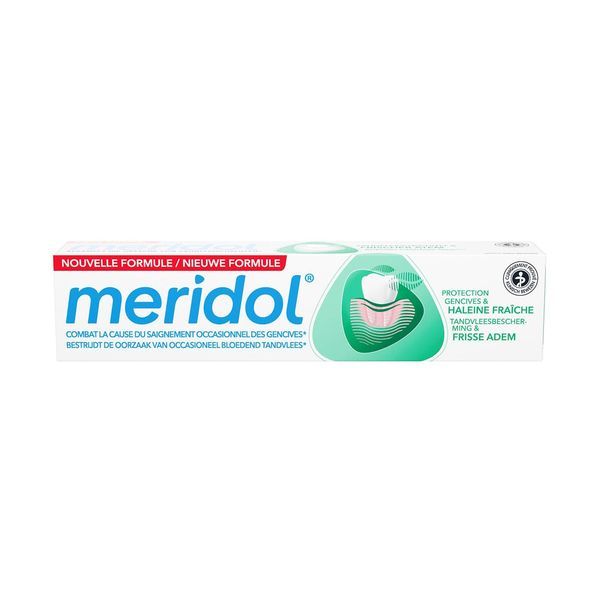 MERIDOL PROTECTION GENCIVES & HALEINE FRAICHE Dentifrice fluoré, tube 75 ml