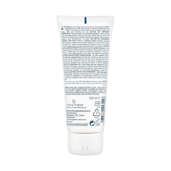 A-Derma Dexyane Gel Nettoyant Tube 100 Ml 1