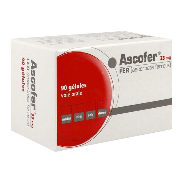 ASCOFER Gélule 33 mg, flacon 90