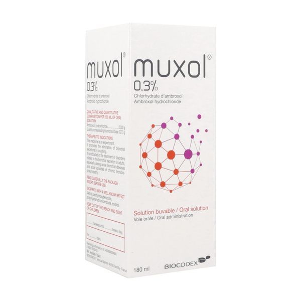 Muxol Solution Buvable 1 Flacon(S) En Verre Brun De 180 Ml
