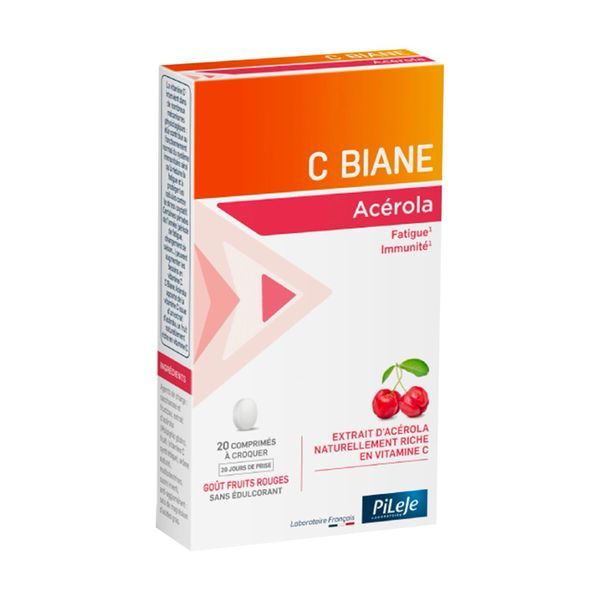 Pilège C Biane Acérola - 20 comprimés 20 comprimés à croquer