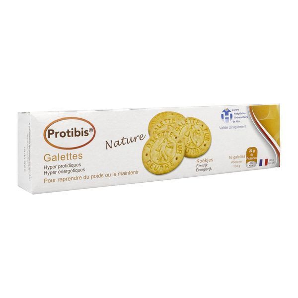 PROTIBIS GALETTES Denrée alimentaire destinée à des fins médicales spéciales, nature, bt 16