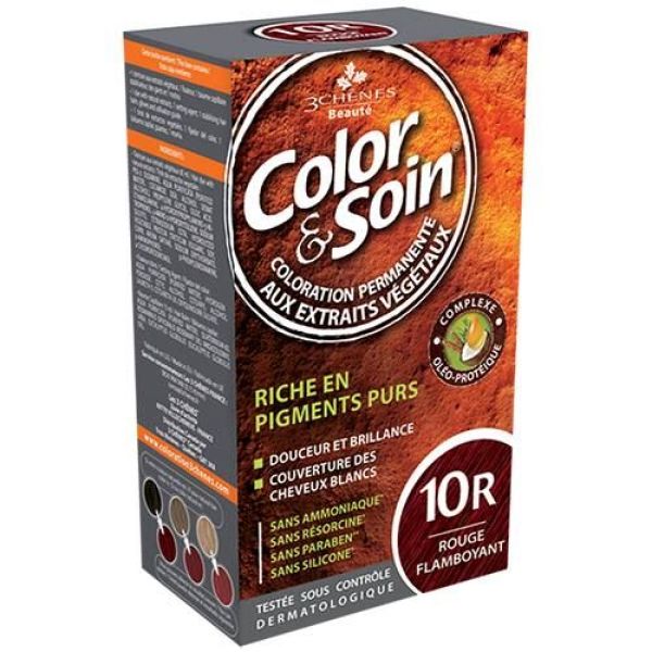 3 Chenes Color & Soin 10 R - Rouge flamboyant - 135 ml