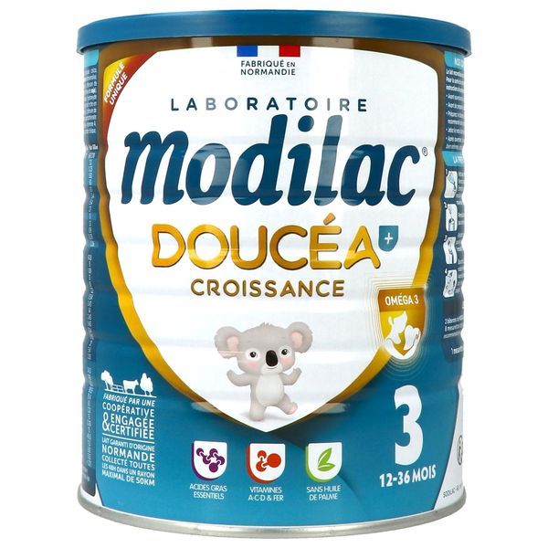 MODILAC 3 DOUCEA CROISSANCE Lait de croissance pour nourrisson, bt 800 g