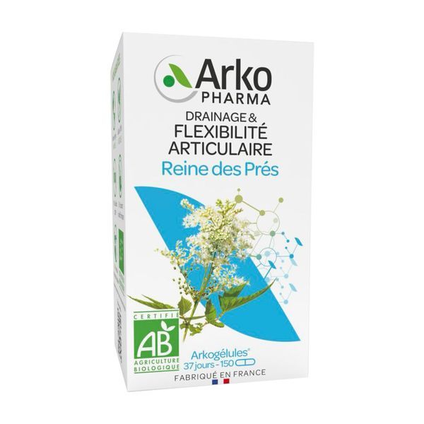 ARKOGELULES REINE DES PRES BIO Gélule, complément alimentaire à base de reine des prés, bt 150