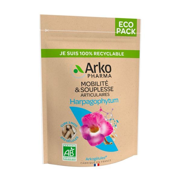 ARKOGELULES HARPAGOPHYTUM BIO Gélule, complément alimentaire à base d'harpagophytum, éco pack 270