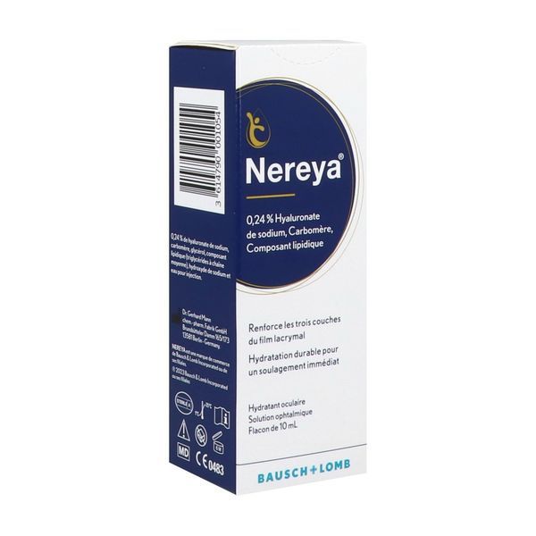 NEREYA Solution ophtalmique lubrifiante pour instillation oculaire, fl 10 ml