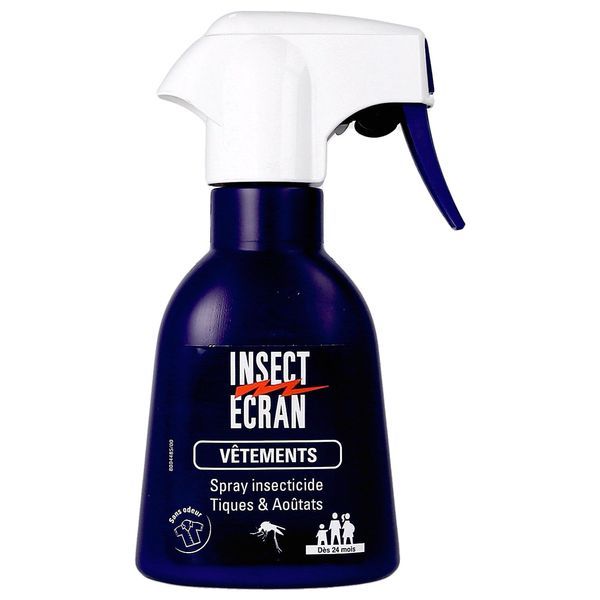 Insect Ecran Spray Insecticide Tiques Et Aoutats Vetements Sans Odeurs Des 24 Mois 200Ml