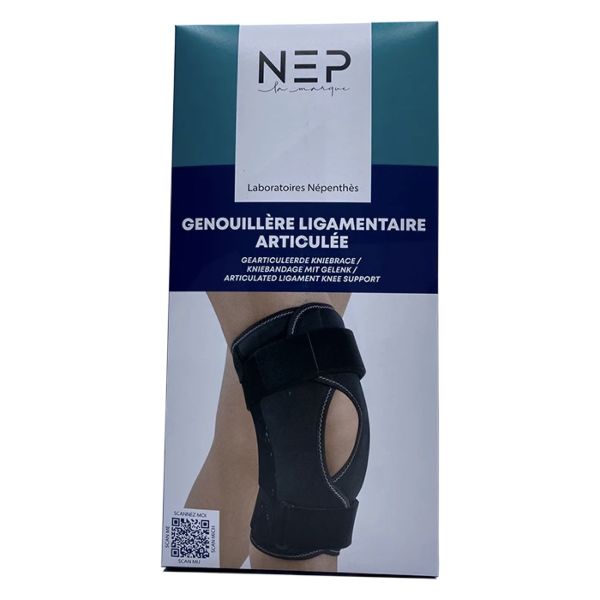 Genouillere Ligamentaire Articulee Noir Nep T1 1