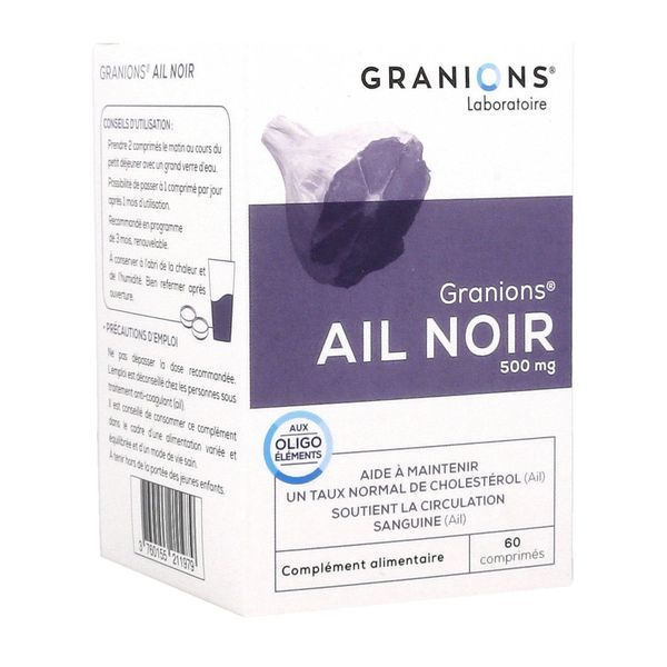 Ail Noir 60 Comprimes Cholesterol Granions