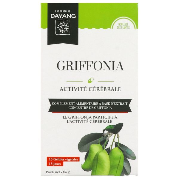 DAYANG GELULE GRIFFONIA Gélule, complément alimentaire à base de griffonia, bt 15