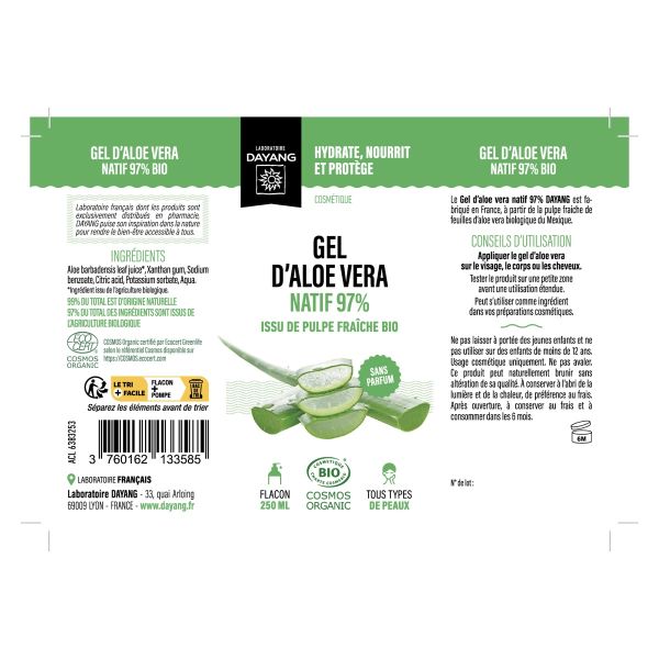 Dayang Aloe Vera Bio Liquide Fl Pompe 250 Ml 1