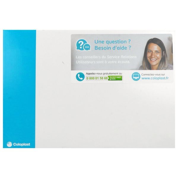 SENSURA MIO FLEX VISIO POCHE OUVERTE MAXI Poche vidable système 2 pièces, à couplage adhésif, textile neutre opaque, gris, diamètre 70 mm (ref. 122529), bt 30