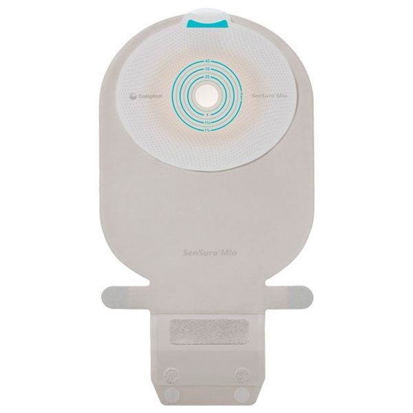 SENSURA MIO VISIO POCHE OUVERTE MINI Poche vidable système 1 pièce, à découper, textile neutre opaque, gris, diam 10 mm à 45 mm (ref. 104319), bt 30