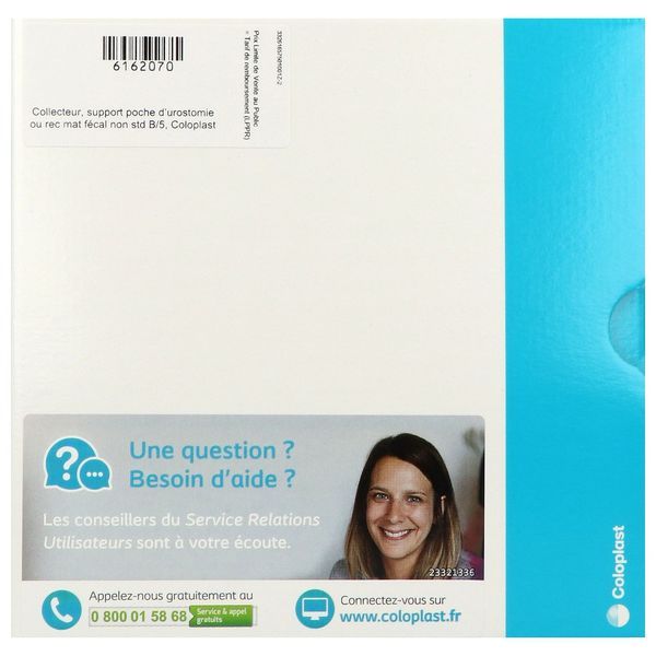 SENSURA MIO CLICK SUPPORT CONVEX FIT Support porte-poche semi-convexe, système 2 pièces, 70 mm, découp de 15 mm à 53 mm (ref. 165750), bt 5