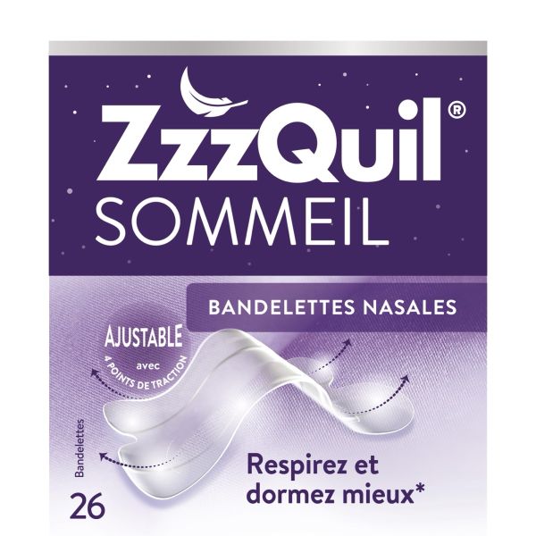 Zzzquil Sommeil Bandelettes Nasales Boite 26