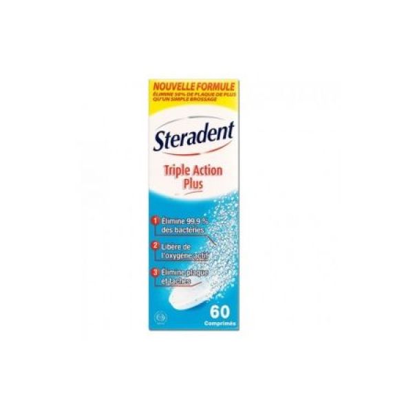 Steradent Comprime Nettoyant De Prothese Dentaire 60