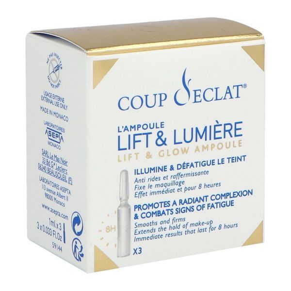 COUP D'ECLAT L'AMPOULE LIFT & LUMIERE Ampoule lift et lumière, bt 3