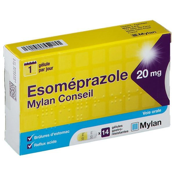 Esomeprazole Viatris Conseil 20 Mg Gelule Gastro-Resistante B/14