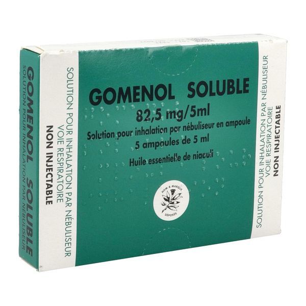 Gomenol Soluble 82,5 Mg/5 Ml Solution Pour Aerosol En Ampoule B/5
