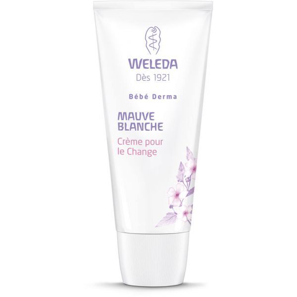 Weleda bebe derma creme pour le change mauve blanche peaux tres sensibles a  atopiques 50ml