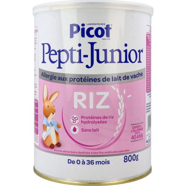 PICOT PEPTI - JUNIOR HYDROLYSAT DE RIZ Denrée alimentaire destinée à des fins médicales spéciales, bt 800 g