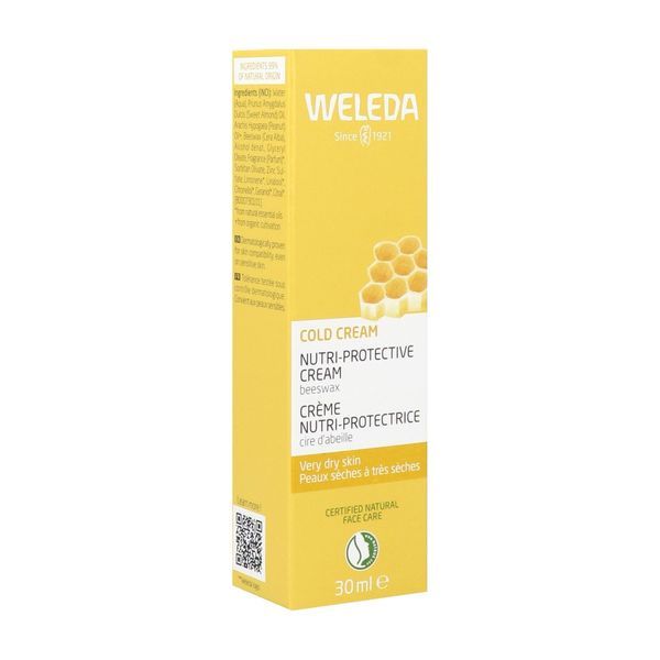 WELEDA SOIN PROTECTEUR INTENSIF COLD CREAM Cold cream à la cire d'abeille, tube 30 ml