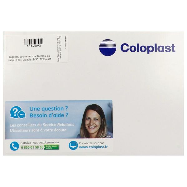 EASIFLEX PEDIATRIQUE Poche ouverte vidable, système 2 pièces, avec clamp intégré, pour nourrisson, diamètre de l'anneau 27 mm (ref. 14692), bt 30