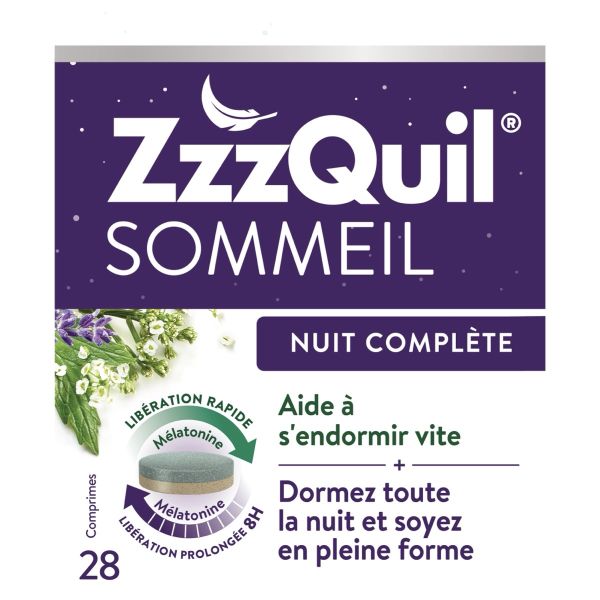 Zzzquil Sommeil Nuit Complete Comprime Boite 28
