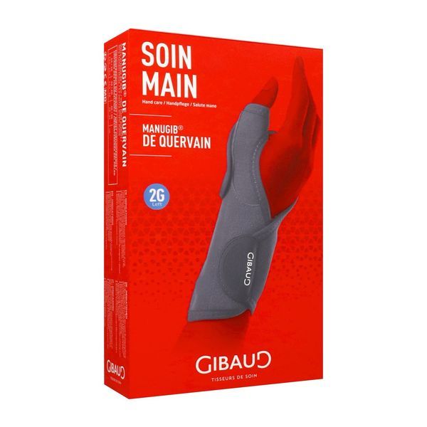 MANUGIB DE QUERVAIN Orthèse de poignet pouce d'immobilisation, légère, gauche, taille 2, unité