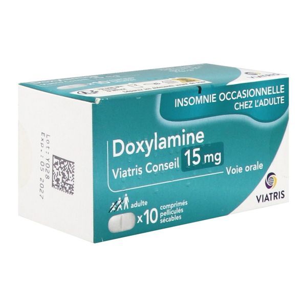 Doxylamine Viatris Conseil 15 Mg Comprime Pellicule Secable B/10