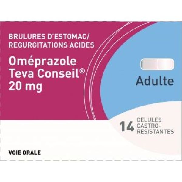 Omeprazole Teva Conseil 20 Mg Gelule Gastro-Resistante B/14