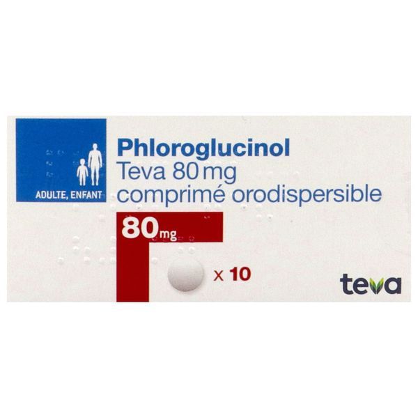 PHLOROGLUCINOL TEVA Comprimé orodispersible 80 mg, boîte 10