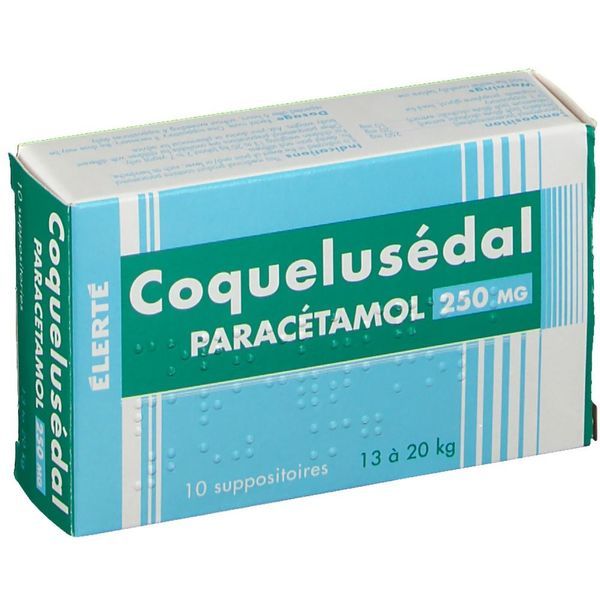 COQUELUSEDAL PARACETAMOL 250 mg suppositoire B/10