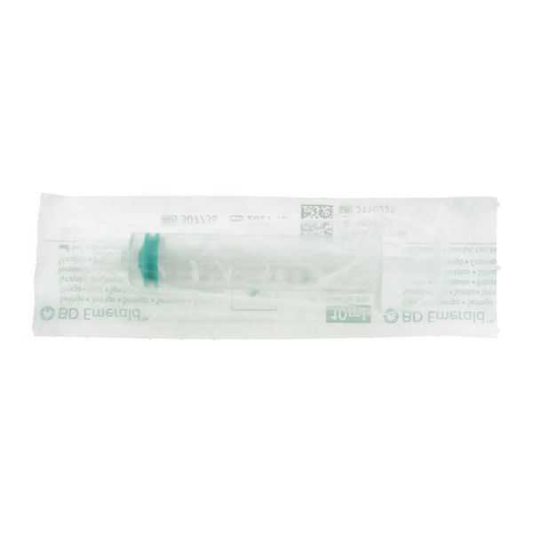 BD EMERALD SANS AIGUILLE Seringue 3 pièces à usage unique, stérile, 10 ml (ref. 307736), unité