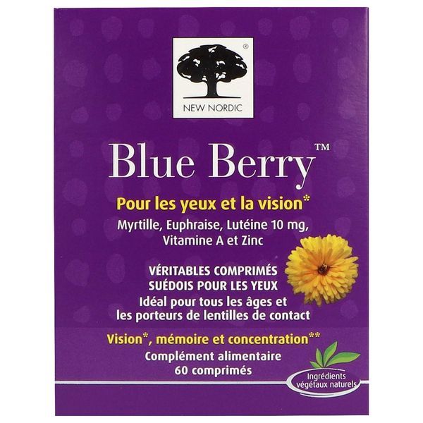 BLUE BERRY Comprimé, complément alimentaire à visée oculaire, bt 60