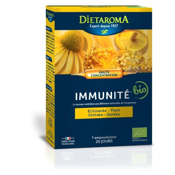 Dietaroma C.I.P. Immunité BIO - 20 ampoules de 10 ml