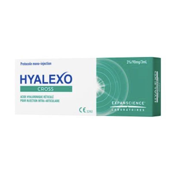 HYALEXO CROSS Solution d'acide hyaluronique réticulé 3 % pour injection intra-articulaire, bt 1
