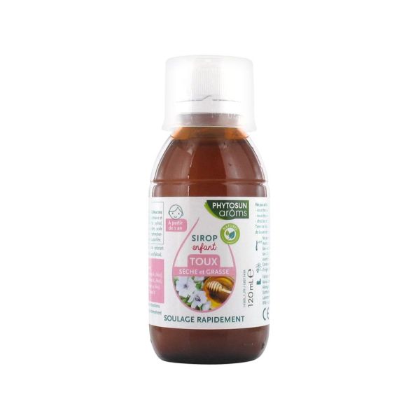 Phytosun Arôms – Sirop Toux Sèche & Grasse Enfant – Naturel