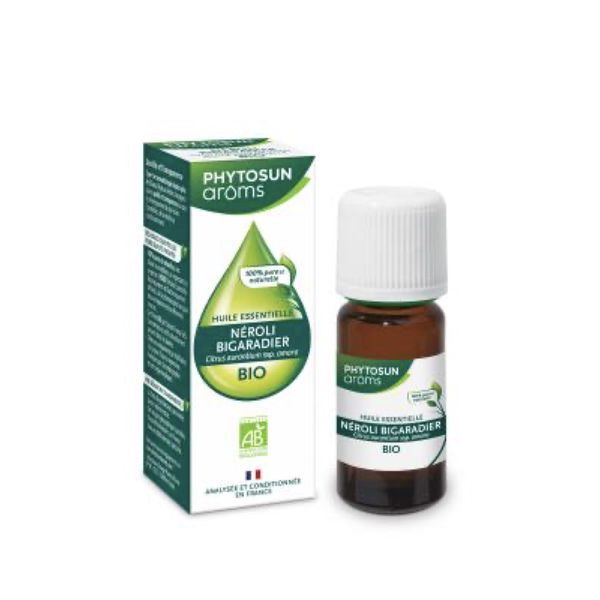 PHYTOSUN AROMS NEROLI BIGARADIER HUILE ESSENTIELLE BIO Complément alimentaire à base d'huile essentielle de néroli bigaradier HEBBD, fl 2 ml