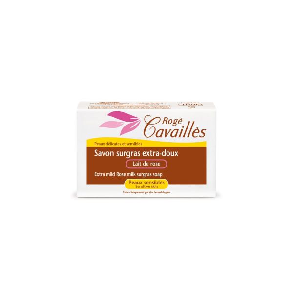 ROGE CAVAILLES SAVON SURGRAS EXTRA DOUX LAIT DE ROSE 150 G