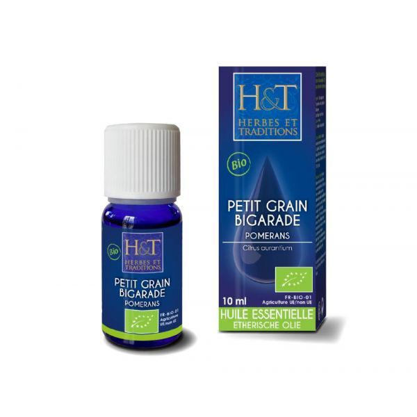 Herbes & Traditions HE Petit Grain Bigarade (Citrus aurantium) BIO - Flacon 10 ml