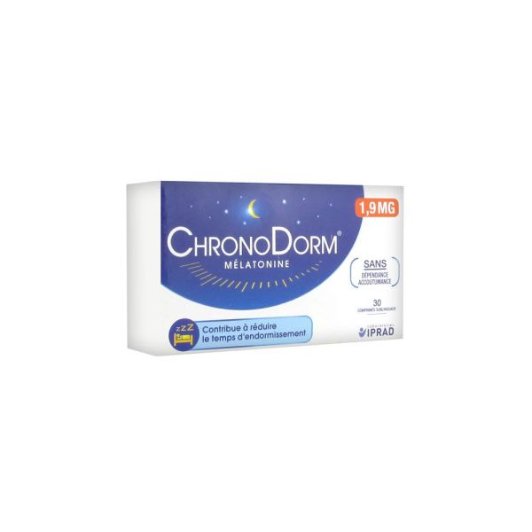 CHRONODORM MELATONINE 1,9 MG  BOITE DE 30 COMPRIMES SUBLINGUAUX