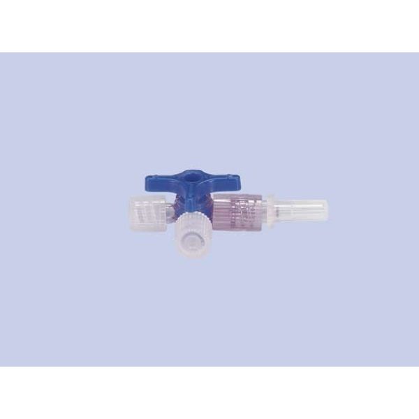 Discofix 3 Voies Bleu Volume Residuel 0,8Ml Ref 4095111 Robinet 1